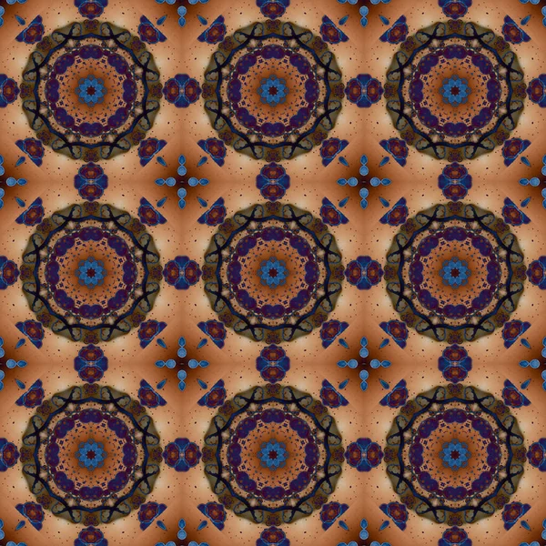 Seamless Pattern Geometric Pattern Printing Decoration Kaleidoscope Texture — Foto de Stock