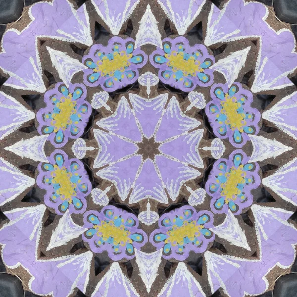 Seamless Patterns Square Linear Geometric Patterns Kaleidoscope — Φωτογραφία Αρχείου