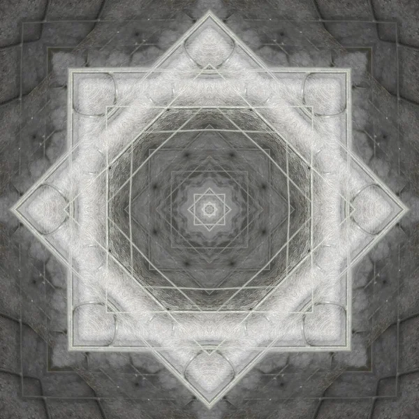 Bezešvé Vzory Čtvercové Lineární Geometrické Vzory Kaleidoskop — Stock fotografie