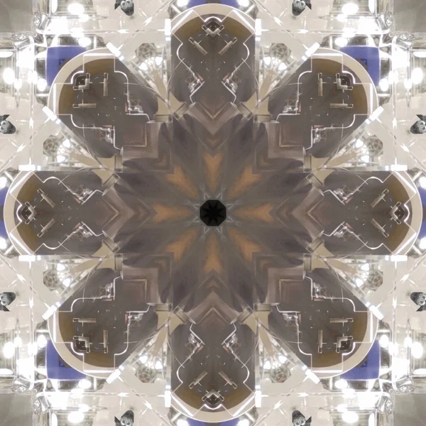 Naadloze Patronen Vierkante Lineaire Geometrische Patronen Kaleidoscoop — Stockfoto