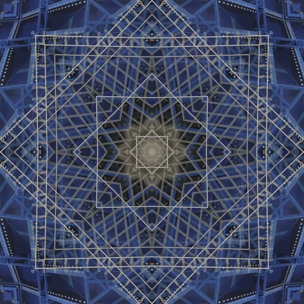Seamless Patterns Square Linear Geometric Patterns Kaleidoscope — Stock fotografie