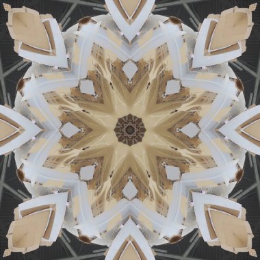 Seamless patterns. Square linear and geometric patterns. Kaleidoscope.