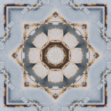 Kusursuz desenler. Doğrusal ve geometrik desenlerin karesi. Kaleydoskop.