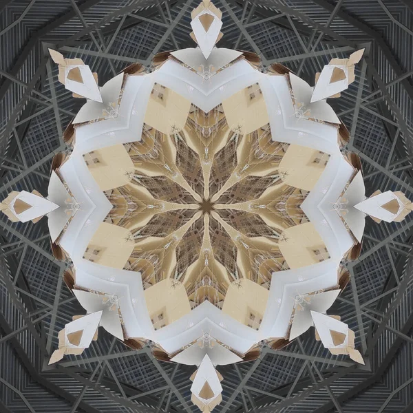 Naadloze Patronen Vierkante Lineaire Geometrische Patronen Kaleidoscoop — Stockfoto