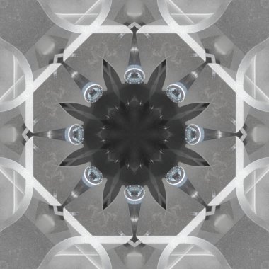 Kusursuz desenler. Doğrusal ve geometrik desenlerin karesi. Kaleydoskop.