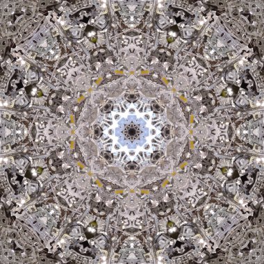 Kusursuz desenler. Doğrusal ve geometrik desenlerin karesi. Kaleydoskop.