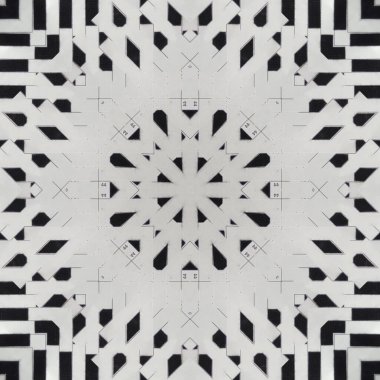 Kusursuz desenler. Doğrusal ve geometrik desenlerin karesi. Kaleydoskop.