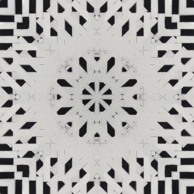 Kusursuz desenler. Doğrusal ve geometrik desenlerin karesi. Kaleydoskop.