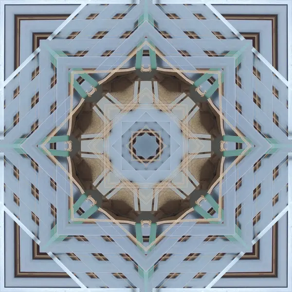 Zökkenőmentes Minták Négyzet Alakú Lineáris Geometriai Minták Kaleidoszkóp — Stock Fotó