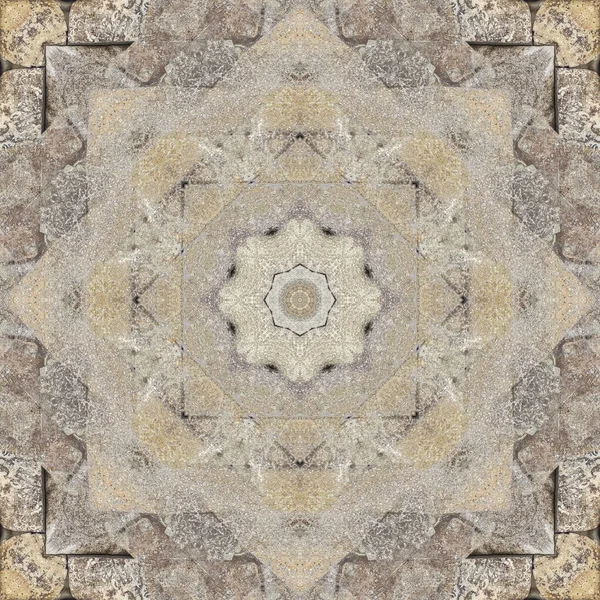 Bezešvé Vzory Čtvercové Lineární Geometrické Vzory Kaleidoskop — Stock fotografie