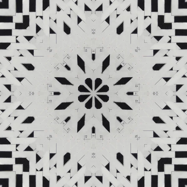 Seamless Patterns Square Linear Geometric Patterns Kaleidoscope — Fotografia de Stock