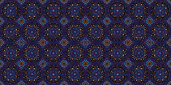 Seamless Patterns Space Texture Kaleidoscopic Background — Zdjęcie stockowe