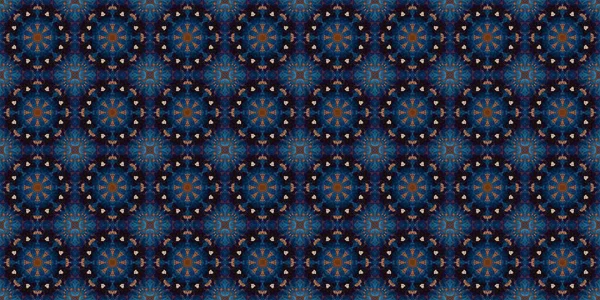 Seamless Patterns Space Texture Kaleidoscopic Background — 图库照片