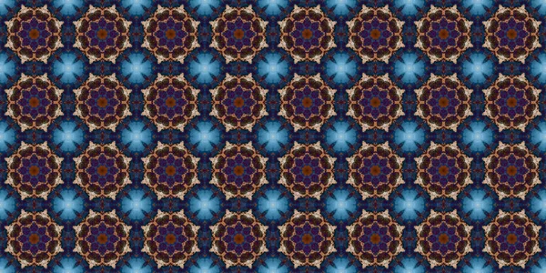 Seamless Patterns Space Texture Kaleidoscopic Background — Foto de Stock