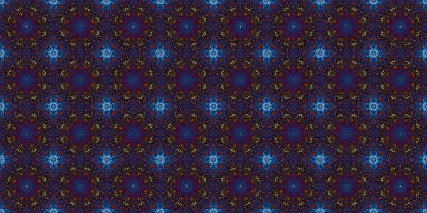 Seamless Patterns Space Texture Kaleidoscopic Background — Stockfoto