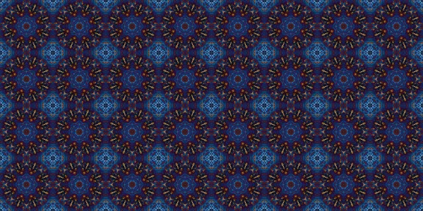 Seamless Patterns Space Texture Kaleidoscopic Background — стоковое фото