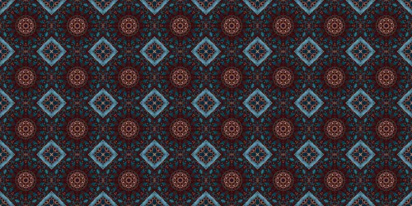 Seamless Patterns Space Texture Kaleidoscopic Background — ストック写真