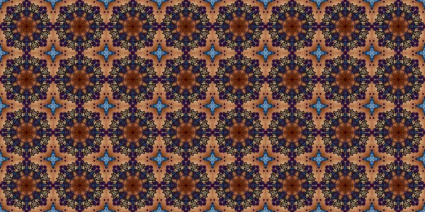 Seamless Patterns Space Texture Kaleidoscopic Background — ストック写真