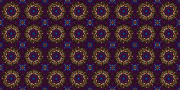 Seamless Patterns Space Texture Kaleidoscopic Background — ストック写真