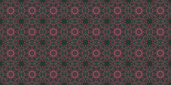 Seamless Patterns Texture Geometric Patterns Green Red Pink Colors — Stockfoto