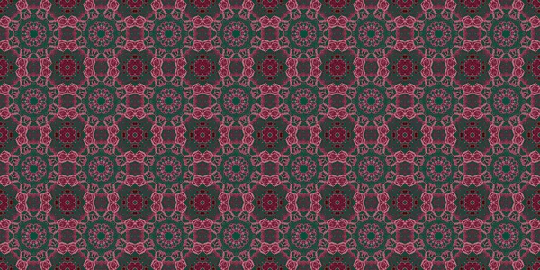 Seamless Patterns Texture Geometric Patterns Green Red Pink Colors — 스톡 사진