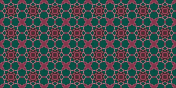 Seamless Patterns Texture Geometric Patterns Green Red Pink Colors — Φωτογραφία Αρχείου