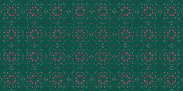 Seamless Patterns Texture Geometric Patterns Green Red Pink Colors — Stockfoto