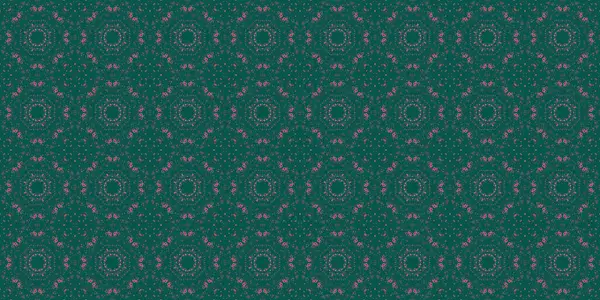 Seamless Patterns Texture Geometric Patterns Green Red Pink Colors — Stockfoto