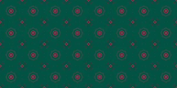 Seamless Patterns Texture Geometric Patterns Green Red Pink Colors — Stok Foto