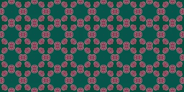 Seamless Patterns Texture Geometric Patterns Green Red Pink Colors —  Fotos de Stock