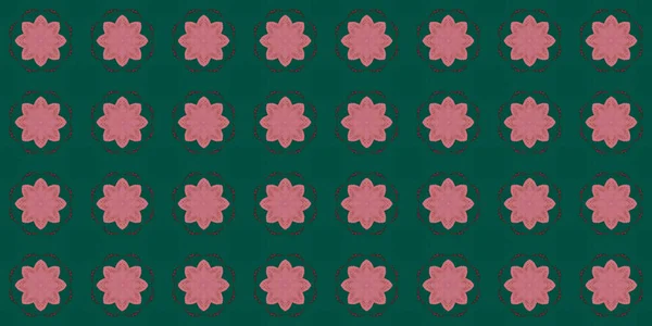 Seamless Patterns Texture Geometric Patterns Green Red Pink Colors — Stock Photo, Image