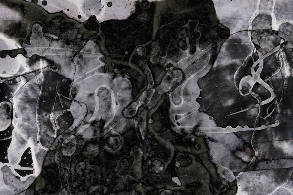 Fundo Texturizado Abstrato Escuro Manchas Manchas Tinta Alcoólica — Fotografia de Stock