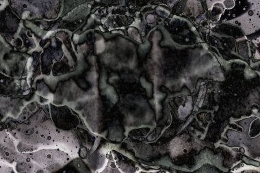 Karanlık soyut dokulu arka planlar. Lekeler ve lekeler. Alkol mürekkebi.