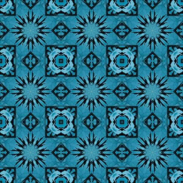 Seamless Pattern Geometric Pattern Printing Decoration Kaleidoscope Texture — 图库照片