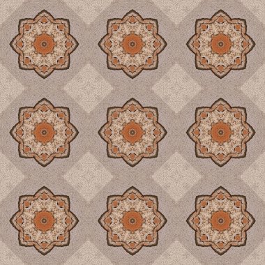 Kusursuz desen. Baskı ve dekorasyon için geometrik desen. Kaleydoskop dokusu