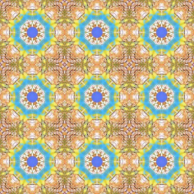 Kusursuz desen. Baskı ve dekorasyon için geometrik desen. Kaleydoskop dokusu