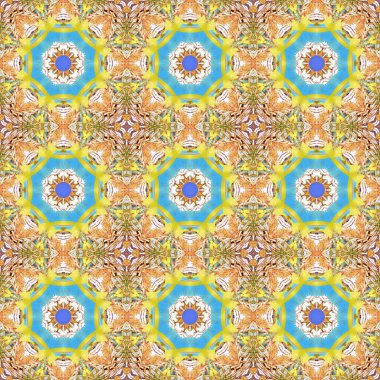 Kusursuz desen. Baskı ve dekorasyon için geometrik desen. Kaleydoskop dokusu