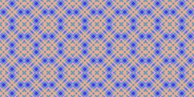 Seamless grid pattern. Scottish texture. Background of lines and diamonds