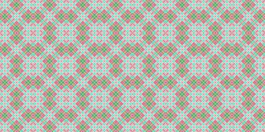 Seamless grid pattern. Scottish texture. Background of lines and diamonds