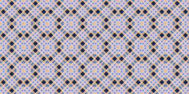 Kusursuz şebeke modeli. İskoç dokusu. Satır ve elmasların arkaplanı