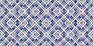 Kusursuz şebeke modeli. İskoç dokusu. Satır ve elmasların arkaplanı