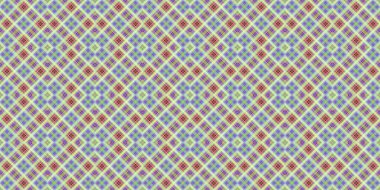 Seamless grid pattern. Scottish texture. Background of lines and diamonds