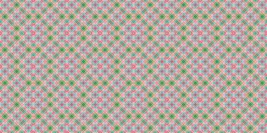 Seamless grid pattern. Scottish texture. Background of lines and diamonds