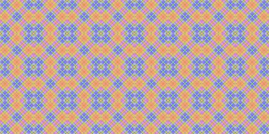 Kusursuz şebeke modeli. İskoç dokusu. Satır ve elmasların arkaplanı