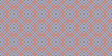 Seamless grid pattern. Scottish texture. Background of lines and diamonds