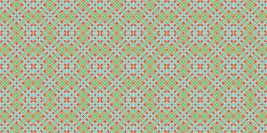 Kusursuz şebeke modeli. İskoç dokusu. Satır ve elmasların arkaplanı