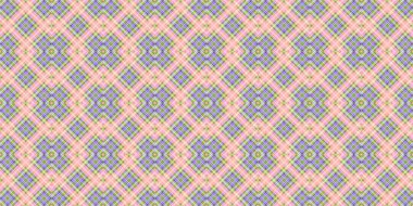 Seamless grid pattern. Scottish texture. Background of lines and diamonds