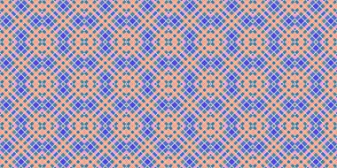 Seamless grid pattern. Scottish texture. Background of lines and diamonds
