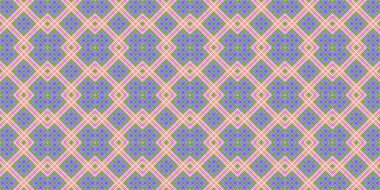Seamless grid pattern. Scottish texture. Background of lines and diamonds