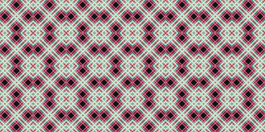 Seamless grid pattern. Scottish texture. Background of lines and diamonds